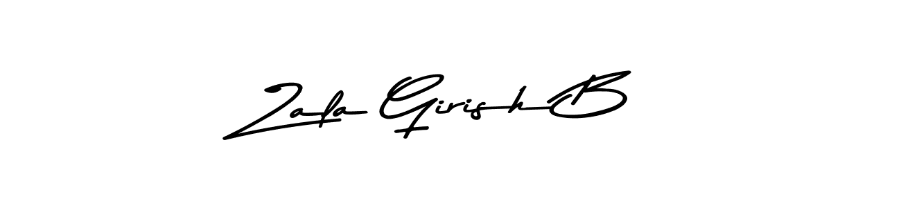 You should practise on your own different ways (Asem Kandis PERSONAL USE) to write your name (Zala Girish B) in signature. don't let someone else do it for you. Zala Girish B signature style 9 images and pictures png