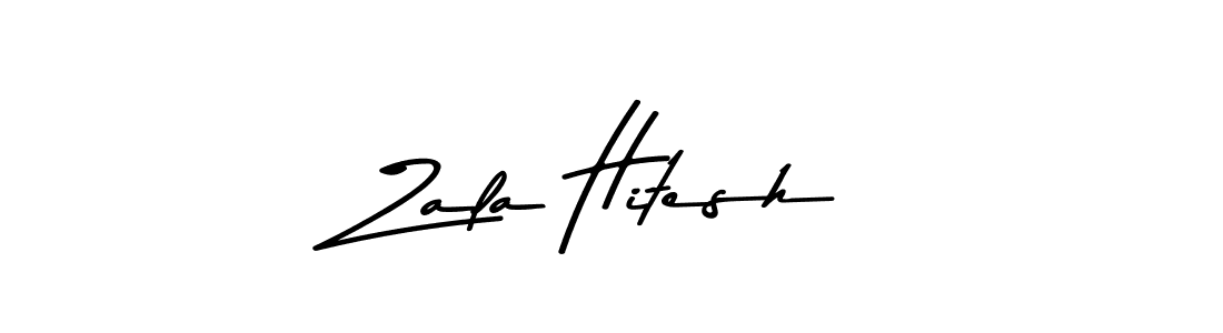 The best way (Asem Kandis PERSONAL USE) to make a short signature is to pick only two or three words in your name. The name Zala Hitesh include a total of six letters. For converting this name. Zala Hitesh signature style 9 images and pictures png