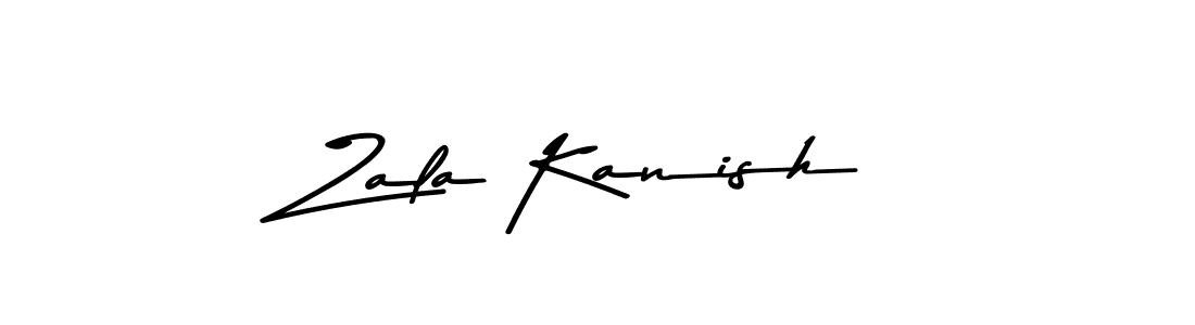 Zala Kanish stylish signature style. Best Handwritten Sign (Asem Kandis PERSONAL USE) for my name. Handwritten Signature Collection Ideas for my name Zala Kanish. Zala Kanish signature style 9 images and pictures png