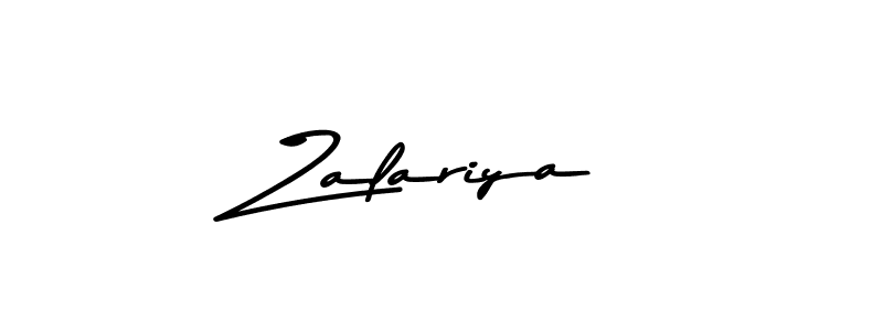 Create a beautiful signature design for name Zalariya. With this signature (Asem Kandis PERSONAL USE) fonts, you can make a handwritten signature for free. Zalariya signature style 9 images and pictures png