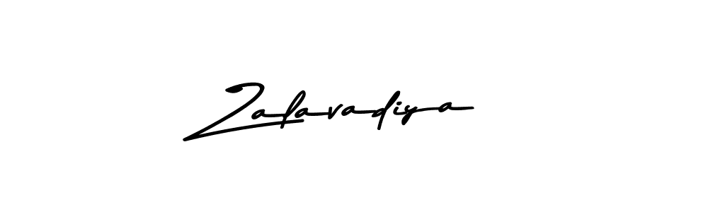 Design your own signature with our free online signature maker. With this signature software, you can create a handwritten (Asem Kandis PERSONAL USE) signature for name Zalavadiya. Zalavadiya signature style 9 images and pictures png