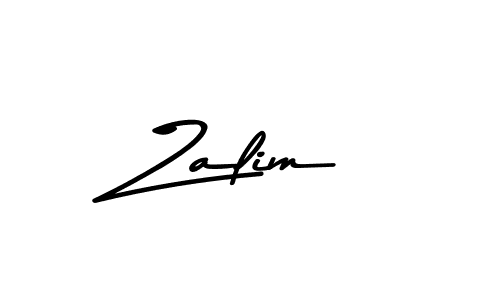 Make a beautiful signature design for name Zalim. With this signature (Asem Kandis PERSONAL USE) style, you can create a handwritten signature for free. Zalim signature style 9 images and pictures png