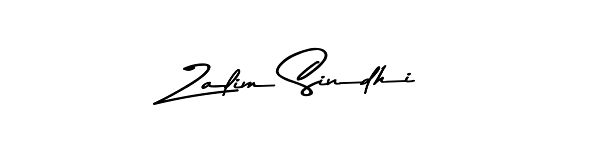 How to make Zalim Sindhi signature? Asem Kandis PERSONAL USE is a professional autograph style. Create handwritten signature for Zalim Sindhi name. Zalim Sindhi signature style 9 images and pictures png