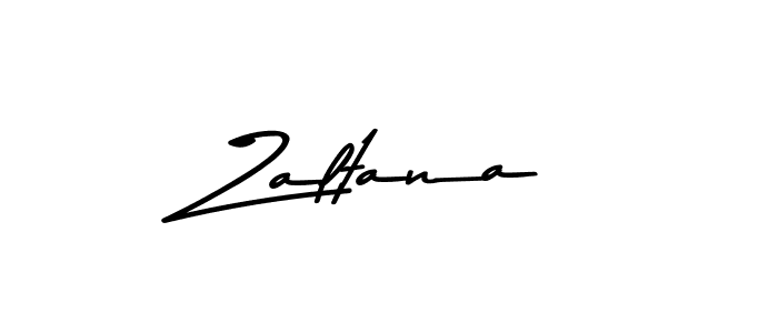 How to make Zaltana name signature. Use Asem Kandis PERSONAL USE style for creating short signs online. This is the latest handwritten sign. Zaltana signature style 9 images and pictures png