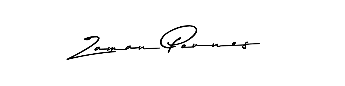 How to make Zaman Pounes signature? Asem Kandis PERSONAL USE is a professional autograph style. Create handwritten signature for Zaman Pounes name. Zaman Pounes signature style 9 images and pictures png