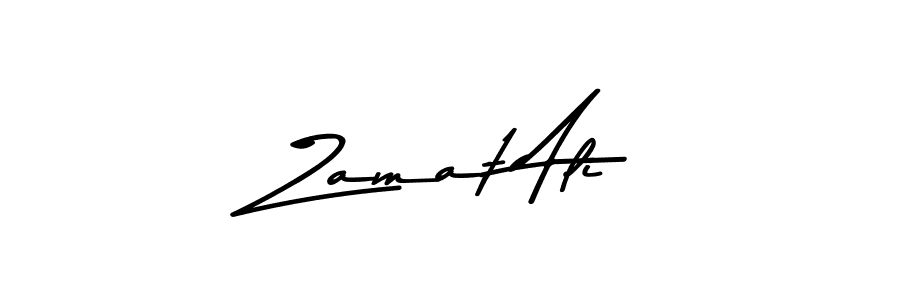 Use a signature maker to create a handwritten signature online. With this signature software, you can design (Asem Kandis PERSONAL USE) your own signature for name Zamat Ali. Zamat Ali signature style 9 images and pictures png