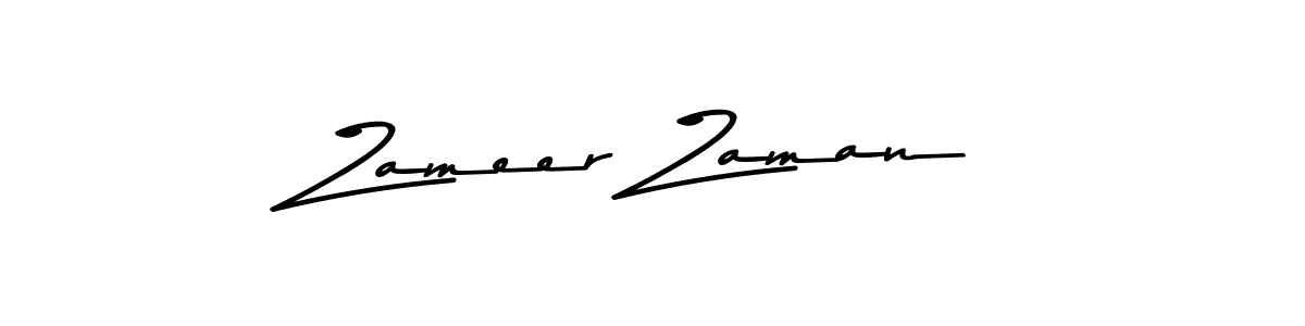 Design your own signature with our free online signature maker. With this signature software, you can create a handwritten (Asem Kandis PERSONAL USE) signature for name Zameer Zaman. Zameer Zaman signature style 9 images and pictures png