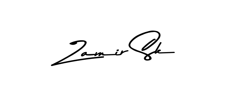 Create a beautiful signature design for name Zamir Sk. With this signature (Asem Kandis PERSONAL USE) fonts, you can make a handwritten signature for free. Zamir Sk signature style 9 images and pictures png