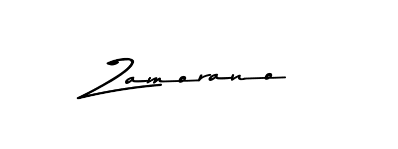 How to make Zamorano name signature. Use Asem Kandis PERSONAL USE style for creating short signs online. This is the latest handwritten sign. Zamorano signature style 9 images and pictures png