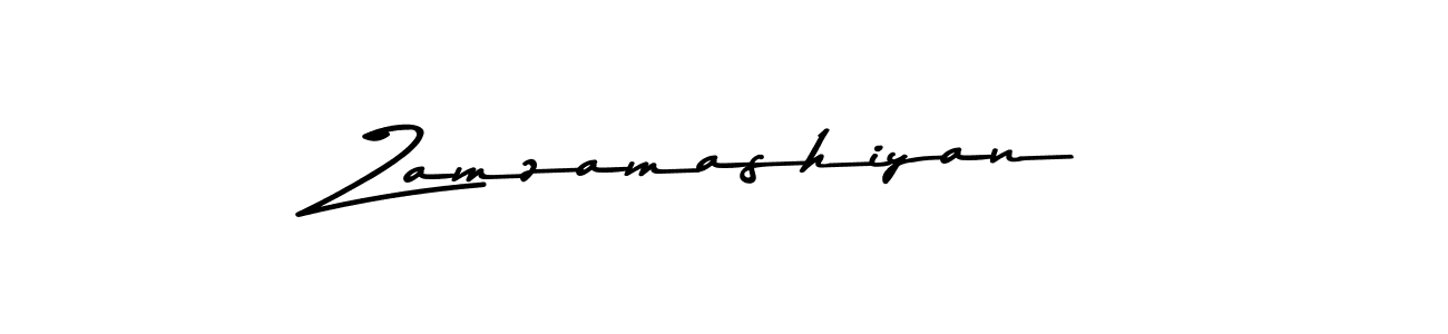 Use a signature maker to create a handwritten signature online. With this signature software, you can design (Asem Kandis PERSONAL USE) your own signature for name Zamzamashiyan. Zamzamashiyan signature style 9 images and pictures png