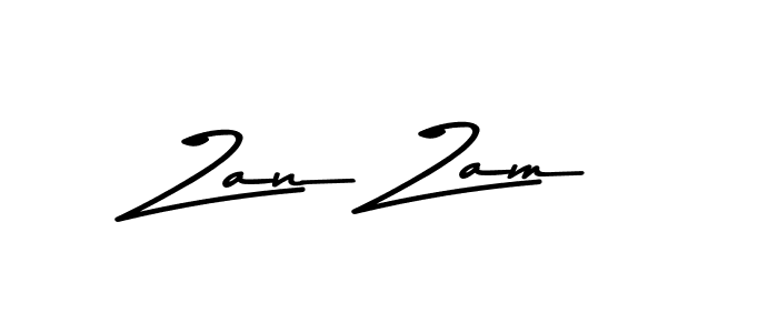 Create a beautiful signature design for name Zan Zam. With this signature (Asem Kandis PERSONAL USE) fonts, you can make a handwritten signature for free. Zan Zam signature style 9 images and pictures png