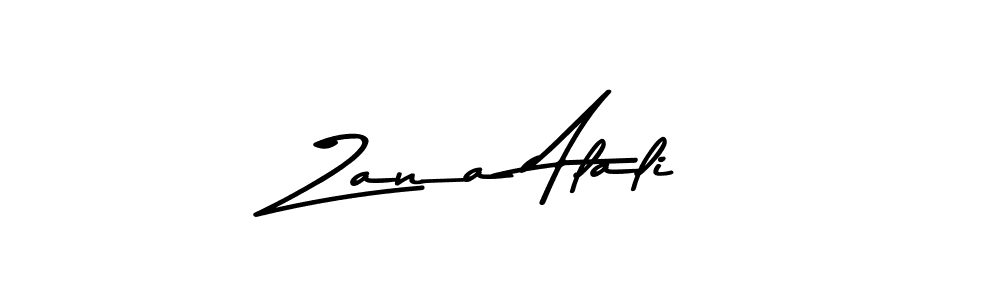 Zana Alali stylish signature style. Best Handwritten Sign (Asem Kandis PERSONAL USE) for my name. Handwritten Signature Collection Ideas for my name Zana Alali. Zana Alali signature style 9 images and pictures png