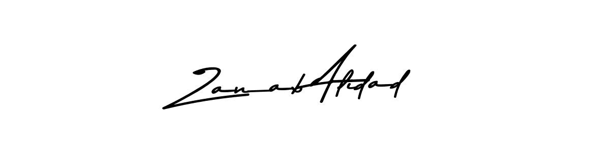 You can use this online signature creator to create a handwritten signature for the name Zanab Alidad. This is the best online autograph maker. Zanab Alidad signature style 9 images and pictures png