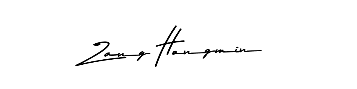 if you are searching for the best signature style for your name Zang Hongmin. so please give up your signature search. here we have designed multiple signature styles  using Asem Kandis PERSONAL USE. Zang Hongmin signature style 9 images and pictures png