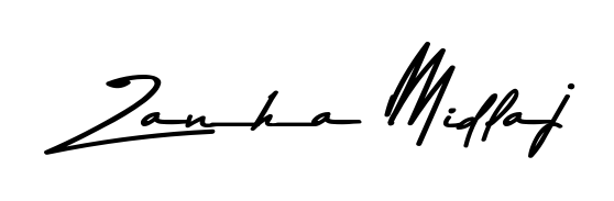 An effortless, minimalist signature concept for Zanha Midlaj using Asem Kandis PERSONAL USE design. Clean lines that look great on any document. Zanha Midlaj signature style 9 images and pictures png