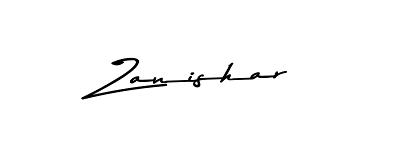 Create a beautiful signature design for name Zanishar. With this signature (Asem Kandis PERSONAL USE) fonts, you can make a handwritten signature for free. Zanishar signature style 9 images and pictures png