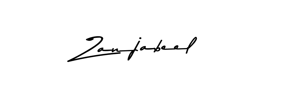 Zanjabeel stylish signature style. Best Handwritten Sign (Asem Kandis PERSONAL USE) for my name. Handwritten Signature Collection Ideas for my name Zanjabeel. Zanjabeel signature style 9 images and pictures png