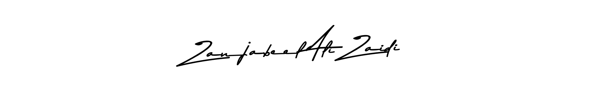 Make a beautiful signature design for name Zanjabeel Ali Zaidi. Use this online signature maker to create a handwritten signature for free. Zanjabeel Ali Zaidi signature style 9 images and pictures png