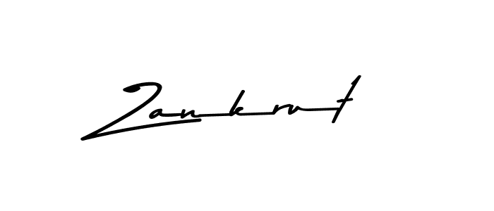 How to make Zankrut signature? Asem Kandis PERSONAL USE is a professional autograph style. Create handwritten signature for Zankrut name. Zankrut signature style 9 images and pictures png