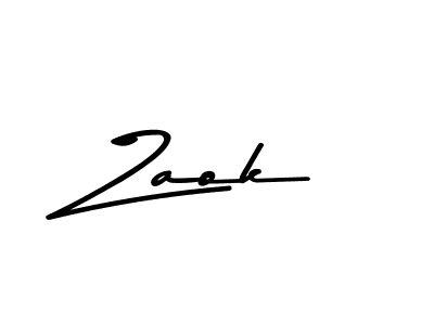 Also we have Zaok name is the best signature style. Create professional handwritten signature collection using Asem Kandis PERSONAL USE autograph style. Zaok signature style 9 images and pictures png