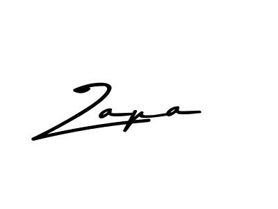 How to make Zapa name signature. Use Asem Kandis PERSONAL USE style for creating short signs online. This is the latest handwritten sign. Zapa signature style 9 images and pictures png