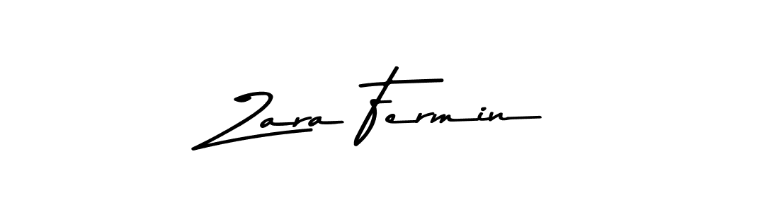 Zara Fermin stylish signature style. Best Handwritten Sign (Asem Kandis PERSONAL USE) for my name. Handwritten Signature Collection Ideas for my name Zara Fermin. Zara Fermin signature style 9 images and pictures png