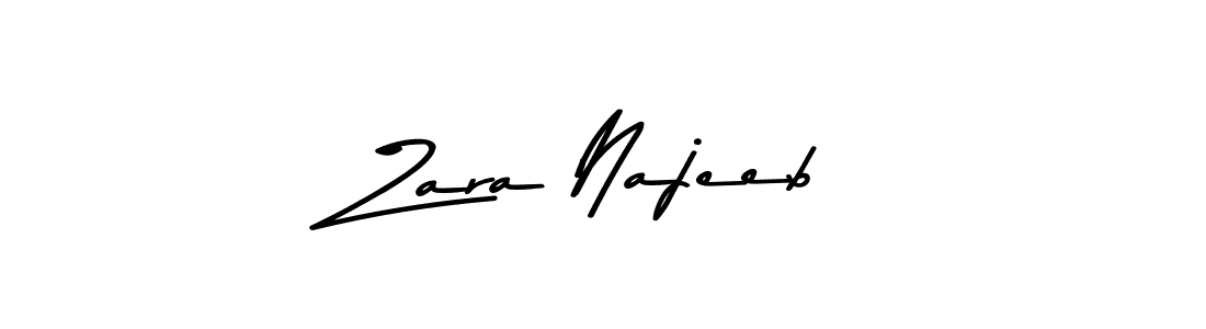 Zara Najeeb stylish signature style. Best Handwritten Sign (Asem Kandis PERSONAL USE) for my name. Handwritten Signature Collection Ideas for my name Zara Najeeb. Zara Najeeb signature style 9 images and pictures png