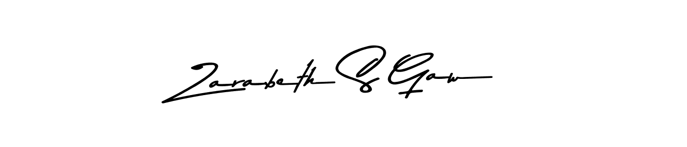 Also we have Zarabeth S Gaw name is the best signature style. Create professional handwritten signature collection using Asem Kandis PERSONAL USE autograph style. Zarabeth S Gaw signature style 9 images and pictures png