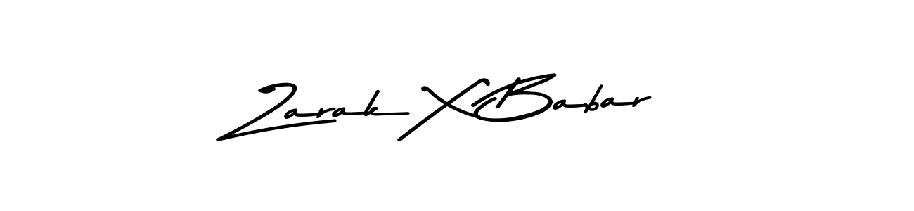 Design your own signature with our free online signature maker. With this signature software, you can create a handwritten (Asem Kandis PERSONAL USE) signature for name Zarak X Babar. Zarak X Babar signature style 9 images and pictures png