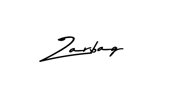 Also we have Zarbag name is the best signature style. Create professional handwritten signature collection using Asem Kandis PERSONAL USE autograph style. Zarbag signature style 9 images and pictures png