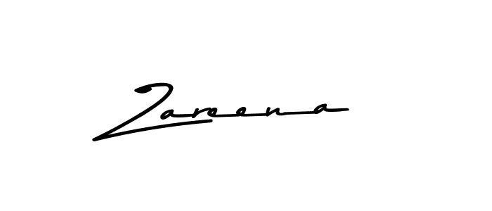 Design your own signature with our free online signature maker. With this signature software, you can create a handwritten (Asem Kandis PERSONAL USE) signature for name Zareena. Zareena signature style 9 images and pictures png