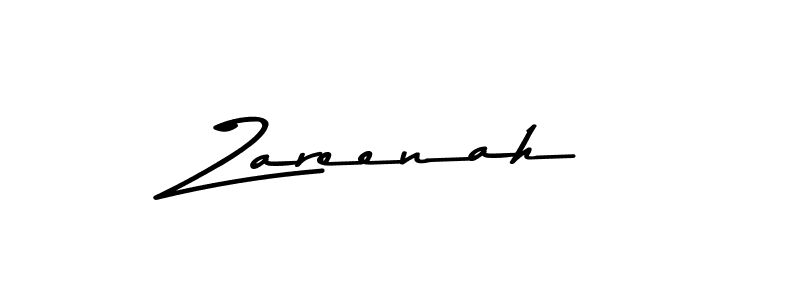 Design your own signature with our free online signature maker. With this signature software, you can create a handwritten (Asem Kandis PERSONAL USE) signature for name Zareenah. Zareenah signature style 9 images and pictures png