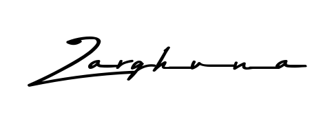 Discover the perfect balance of readability and style for Zarghuna with Asem Kandis PERSONAL USE font. Create your dream signature today. Zarghuna signature style 9 images and pictures png