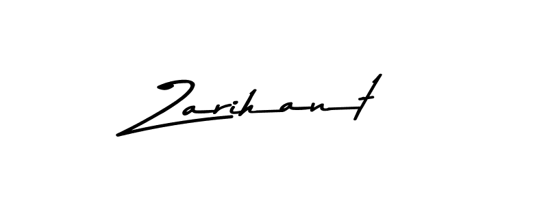 Also we have Zarihant name is the best signature style. Create professional handwritten signature collection using Asem Kandis PERSONAL USE autograph style. Zarihant signature style 9 images and pictures png