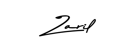 Enhance your business communications with Zaril signature in Asem Kandis PERSONAL USE lettering. Clean, modern, and universally compatible. Zaril signature style 9 images and pictures png