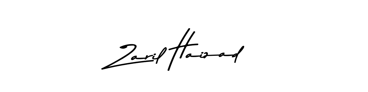 Zaril Haizad stylish signature style. Best Handwritten Sign (Asem Kandis PERSONAL USE) for my name. Handwritten Signature Collection Ideas for my name Zaril Haizad. Zaril Haizad signature style 9 images and pictures png