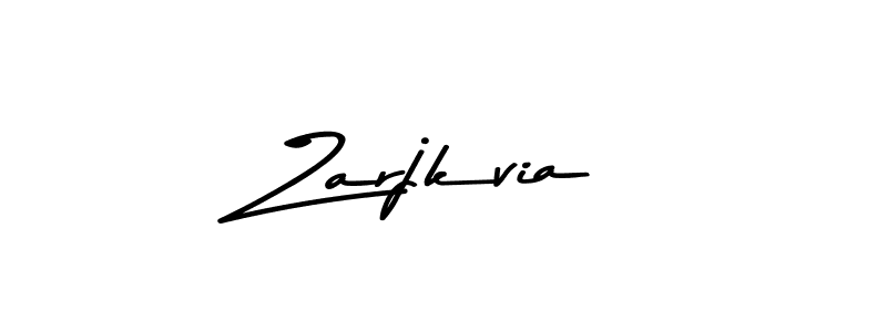 How to make Zarjkvia signature? Asem Kandis PERSONAL USE is a professional autograph style. Create handwritten signature for Zarjkvia name. Zarjkvia signature style 9 images and pictures png