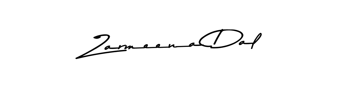 Also You can easily find your signature by using the search form. We will create Zarmeena Dal name handwritten signature images for you free of cost using Asem Kandis PERSONAL USE sign style. Zarmeena Dal signature style 9 images and pictures png