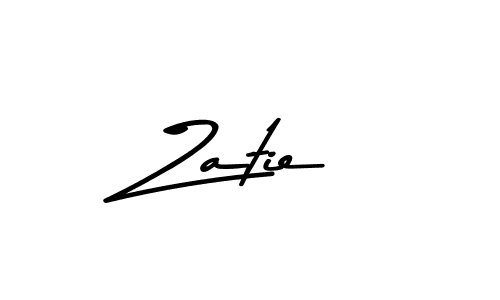 Also You can easily find your signature by using the search form. We will create Zatie name handwritten signature images for you free of cost using Asem Kandis PERSONAL USE sign style. Zatie signature style 9 images and pictures png