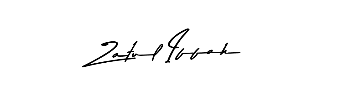 The best way (Asem Kandis PERSONAL USE) to make a short signature is to pick only two or three words in your name. The name Zatul Iffah include a total of six letters. For converting this name. Zatul Iffah signature style 9 images and pictures png