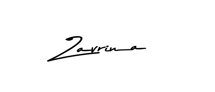 Design your own signature with our free online signature maker. With this signature software, you can create a handwritten (Asem Kandis PERSONAL USE) signature for name Zavrina. Zavrina signature style 9 images and pictures png