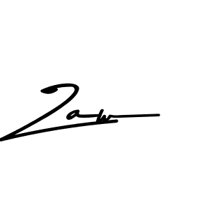 How to make Zaw name signature. Use Asem Kandis PERSONAL USE style for creating short signs online. This is the latest handwritten sign. Zaw signature style 9 images and pictures png