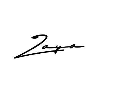 How to make Zaya signature? Asem Kandis PERSONAL USE is a professional autograph style. Create handwritten signature for Zaya name. Zaya signature style 9 images and pictures png