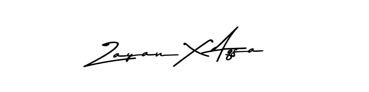 The best way (Asem Kandis PERSONAL USE) to make a short signature is to pick only two or three words in your name. The name Zayan X Aqsa include a total of six letters. For converting this name. Zayan X Aqsa signature style 9 images and pictures png