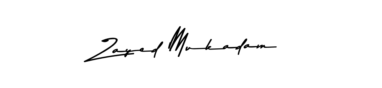 Also we have Zayed Mukadam name is the best signature style. Create professional handwritten signature collection using Asem Kandis PERSONAL USE autograph style. Zayed Mukadam signature style 9 images and pictures png