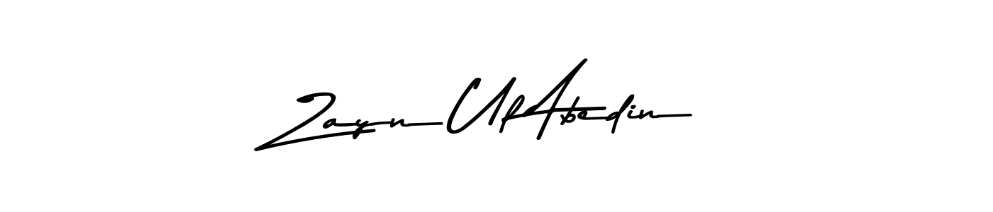 Zayn Ul Abedin stylish signature style. Best Handwritten Sign (Asem Kandis PERSONAL USE) for my name. Handwritten Signature Collection Ideas for my name Zayn Ul Abedin. Zayn Ul Abedin signature style 9 images and pictures png