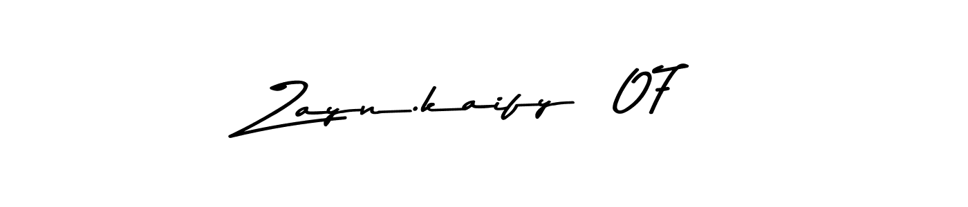 Also You can easily find your signature by using the search form. We will create Zayn.kaify  07 name handwritten signature images for you free of cost using Asem Kandis PERSONAL USE sign style. Zayn.kaify  07 signature style 9 images and pictures png