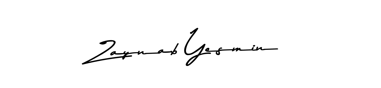 How to make Zaynab Yesmin signature? Asem Kandis PERSONAL USE is a professional autograph style. Create handwritten signature for Zaynab Yesmin name. Zaynab Yesmin signature style 9 images and pictures png