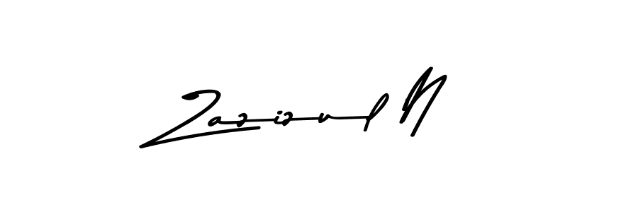 Make a beautiful signature design for name Zazizul N. With this signature (Asem Kandis PERSONAL USE) style, you can create a handwritten signature for free. Zazizul N signature style 9 images and pictures png