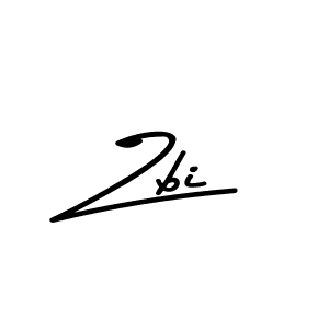 Make a beautiful signature design for name Zbi. With this signature (Asem Kandis PERSONAL USE) style, you can create a handwritten signature for free. Zbi signature style 9 images and pictures png